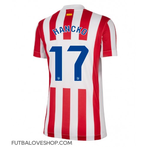 Dres Atletico Madrid David Hancko #17 Domáci pre Ženy 2025-26 Krátky Rukáv